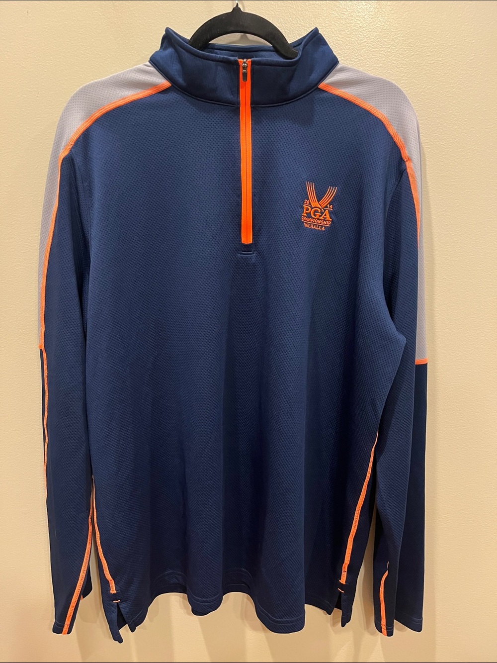 Under Armour Blue Orange 2014 PGA Championship Valhalla 1/4 Zip Jacket
